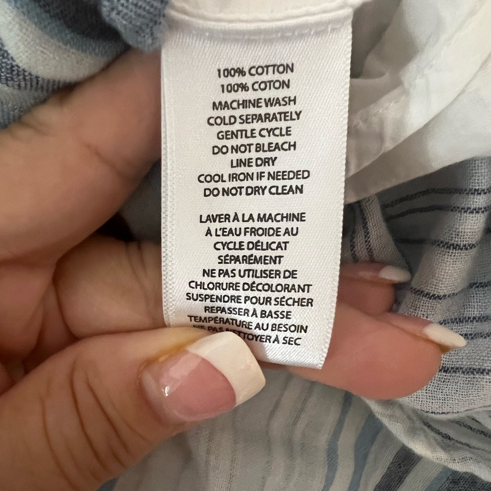 BEACH LUNCH LOUNGE COTTON DRESS MULTICOLOR PASTEL LIGHT BLUE - Picture 5 of 5